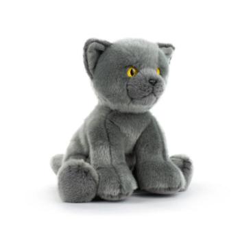 CATS Orosz kék macska élethű plüss játék 28cm