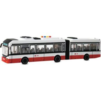 CITY SERVICE CAR - 1:16 Csuklós busz - piros lendkerekes hangokkal kép