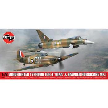 Classic Kit repülőgép A40002 - Eurofighter Typhoon FGR.4 (GINA) + Hawker Hurricane Mk.I (Twi) kép