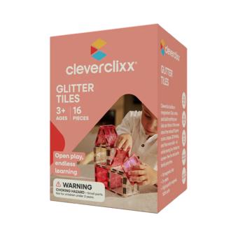 Cleverclixx Tiles Mágneses építőkészlet csillogó elemekkel 16 db kép