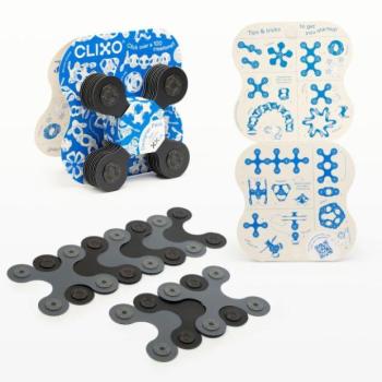 CLIXO Designer Black & Grey - mágneses építőkészlet 9 darab kép