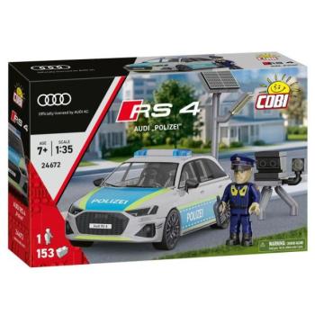 Cobi 24672 Audi RS4 Rendőrség, 1:35, 153 k, 1 f kép