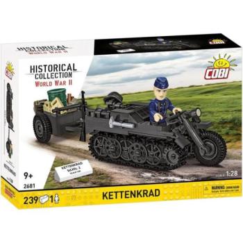 Cobi 2681 II WW Kettenkrad utánfutóval, 1:28, 239 k, 1 f kép