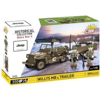 Cobi II WW Willys MB utánfutóval, 1:35, 200 k, 2 f kép
