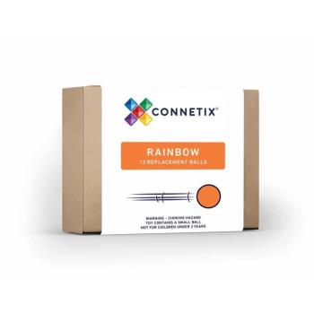 Connetix csempe - 12 szivárvány golyó a márványfutáshoz kép