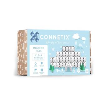Connetix csempe - Mágneses Építőkészlet Átlátszó téglalapok 12 db kép