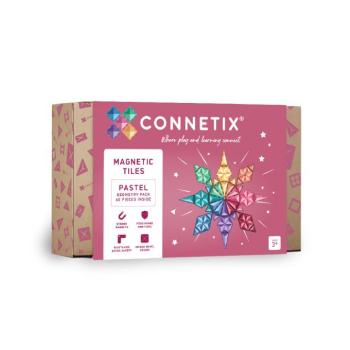 Connetix csempe - Mágneses Építőkészlet Geometria Pasztell 40 db kép