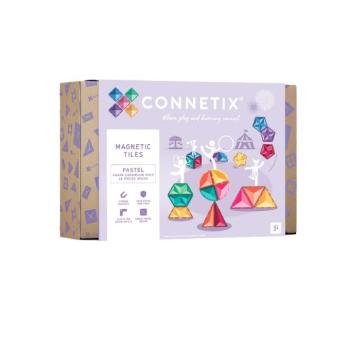 Connetix csempe - Mágneses Építőkészlet Kitágító Pasztell készlet 48 db kép