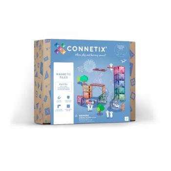 Connetix csempe - Mágneses Építőkészlet Pasztell labdapálya 80 db kép
