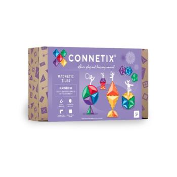 Connetix csempe - Mágneses építőkészlet táguló szivárvány készlet 36 db kép