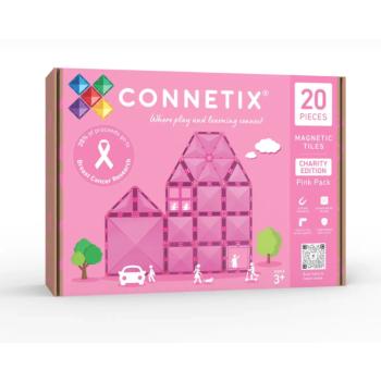 Connetix Tiles - Mágneses építőjáték Limitált rózsaszín kiadás 20 db kép