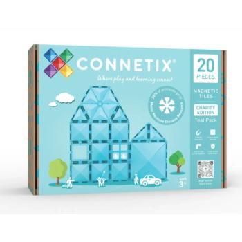 Connetix Tiles - Mágneses építőjáték Limitált türkiz kiadás 20 db kép