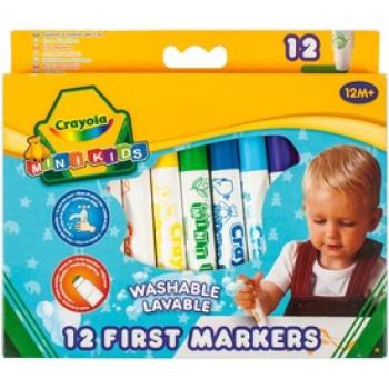 Crayola: Mini Kids tompa hegyű filctoll 12 darabos készlet kép