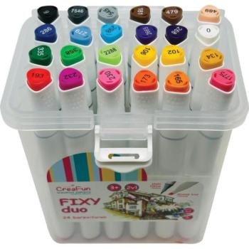 CreaFun - Markers DUO 24 színű dobozban