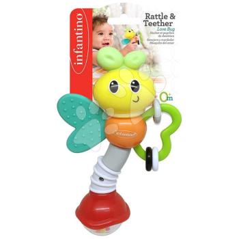 Csörgő rágókával Pillangó Rattle & Teether Love Bug Infantino 0 hó-tól kép