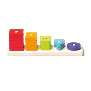 Cubika 15320 Osztályformák VI - fa puzzle 16 részes