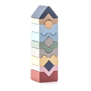 CUBIKA Pastel 16099 Torony XI - fa puzzle 12 darab kép