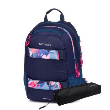 Diák hátizsák OXY Sport Flowers Blue