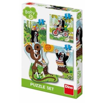 Dino anyajegy a réten 3-5 baba puzzle szett ÚJ kép