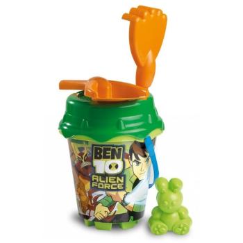 Divertoys vödör szett homokozóba locsolóval Ben 10 23556 zöld-sárga kép