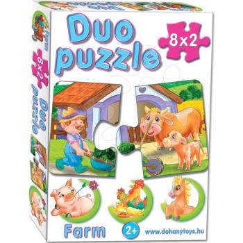 Dohány baby puzzle 2 részes képekkel Duo Farm 638 kép
