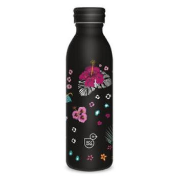 Duplafalú fémkulacs 600ml - Black hibiscus kép