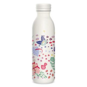 Duplafalú fémkulacs 600ml- Cream hibiscus kép