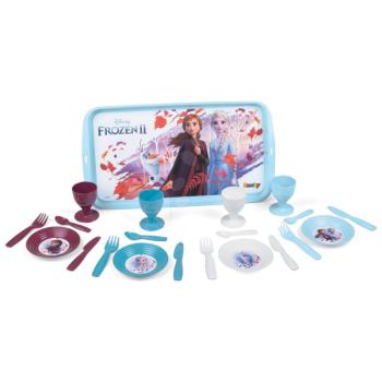 Ebédkészlet felszolgáló tálcán Frozen 2 Disney Smoby 21 kiegészítővel kép