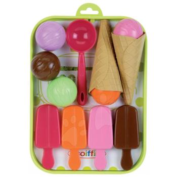 Écoiffier gyermek fagylajt tölcsérben 100% Chef 984 rózsaszín-narancssárga-zöld kép