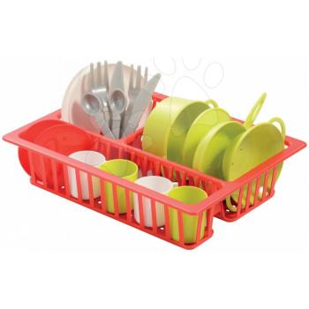 Écoiffier gyermek kis lecsepegtető edényekre Cheef Cook 606-1 piros-zöld-ezüst kép