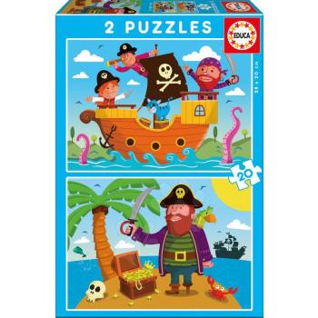 Educa gyerek puzzle Kalózok 2x20 részes 17149 kép