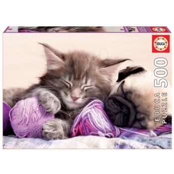 Educa puzzle Dream Companions 500 darabos és fix ragasztó 17644 kép