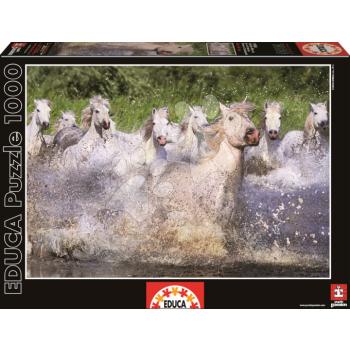 Educa Puzzle Genuine White Camargue Horses 1000 db 15988 színes kép