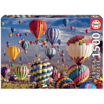 Educa puzzle Hot Air Balloons 1500 darabos és fix ragasztó 17977 kép