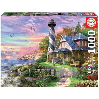Educa puzzle Lighthouse at Rock Bay 1000 darabos és fix ragasztó 17740 kép
