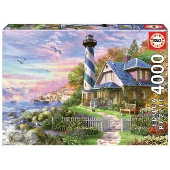 Educa puzzle Lighthouse at Rock Bay 4000 darabos 17677 kép