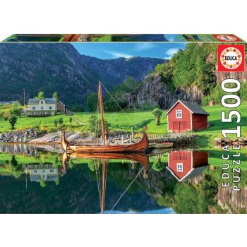 Educa puzzle Viking ship 1500 darabos és fix ragasztó 18006 kép