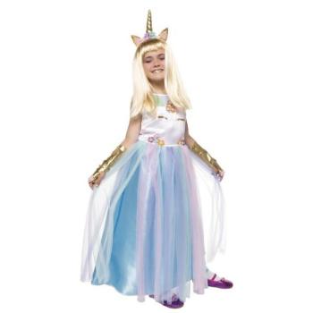 Egyszarvú királynő gyerek jelmez méret (98-104cm) kép