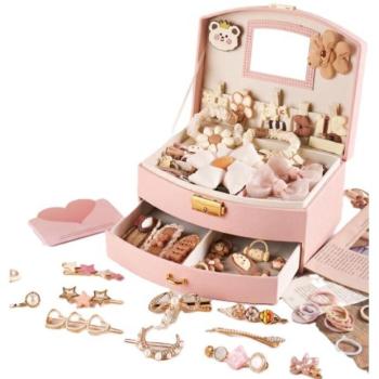Ékszerdoboz hajkiegészítőkkel Cream Princess 20 cm kép
