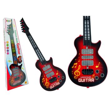 Elektromos gitár csillag húrok színes LED-ek Piros kép