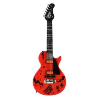 Elektromos gitár ROCK STAR műanyag 58cm-es elemmel működik hanggal és fénnyel kép