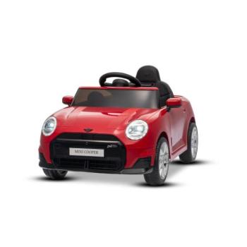 Elektromos kisautó BMW Mini Cooper 12V, piros, USB Bemenet Bluetooth csatlakozással MP3-hoz P kép