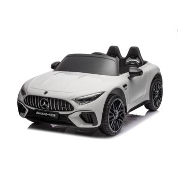 Elektromos kisautó Mercedes AMG SL63 4x200W 24V fehér EVA, ECO bőr kép