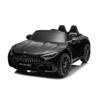 Elektromos kisautó Mercedes AMG SL63 4x200W 24V fekete EVA, ECO bőr kép