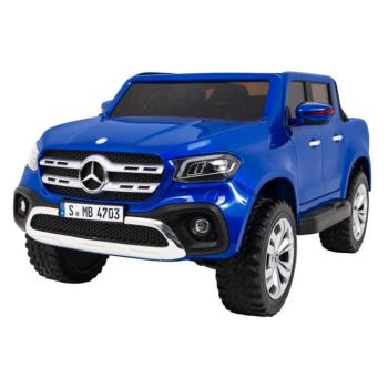 Elektromos kisautó Mercedes-Benz X-Class MP4 4x4 kékre festve kép