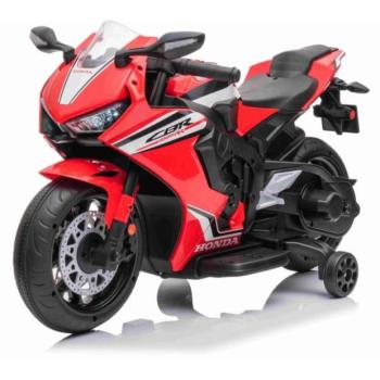 Elektromos motorkerékpár HONDA CBR 1000RR, Engedélyezett, 12V-os akkumulátor, Műanyag kerekek, piros kép