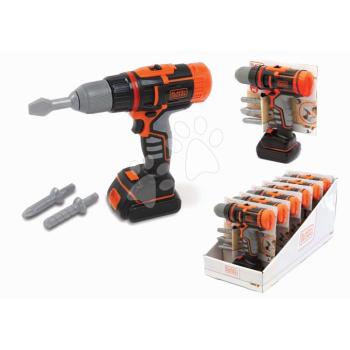Elektronikus fúrógép Black&Decker Electrical Drill Smoby fúrószárakkal és fénnyel kép
