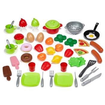 Élelmiszerek és edények játékkonyhába 100% Chef Écoiffier 50 darab 18 hó-tól kép