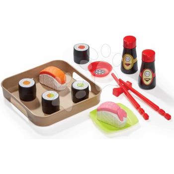 Élelmiszerek tálcán Sushi 100% Chef Écoiffier pálcikákkal és hozzávalókkal 13 darabos 18 hó-tól kép