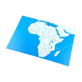 Ellenőrző térkép - Afrika Új - feliratok nélkül kép